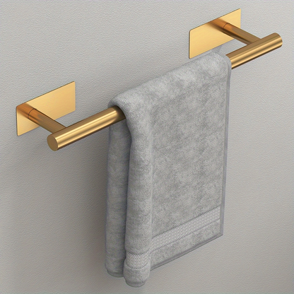 1-piece bathroom towel rack, wall-mounted, stainless steel.
