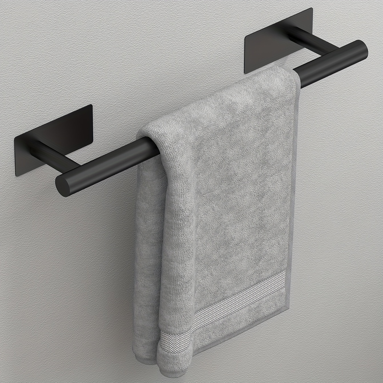 1-piece bathroom towel rack, wall-mounted, stainless steel.